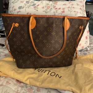 Louis Vuitton Neverfull MM Monogram Tote – Authentic, Dust Bag Included